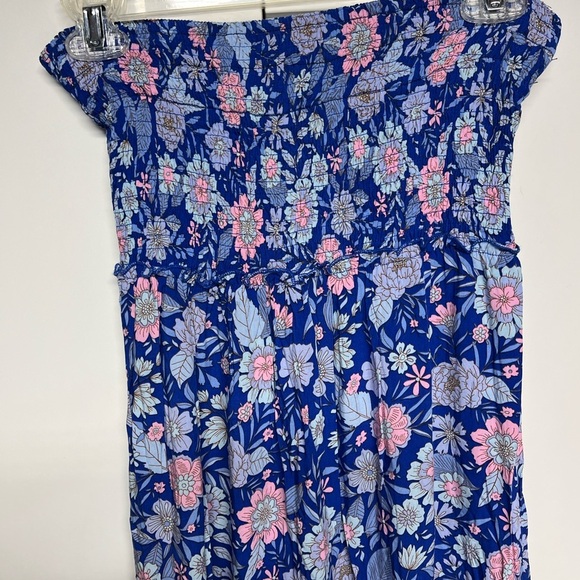 Floral Boho Blue Maxi Dress - Picture 4 of 7